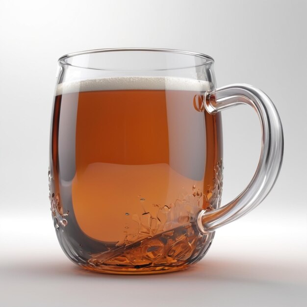 a mug of beer with foam on the top