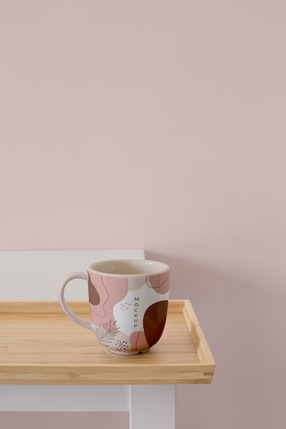 PSD mug mockup in real life