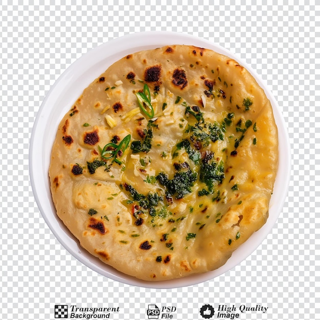 Mughlai paratha isolated on transparent background