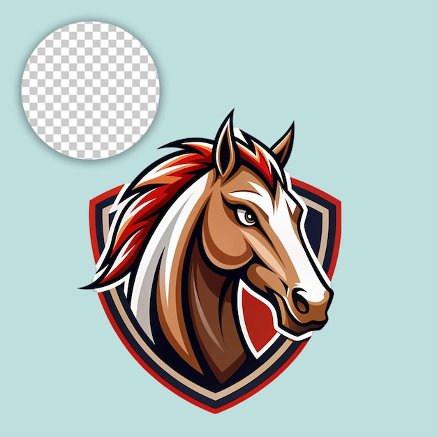 Mule head mascot vector illustration on transparent background