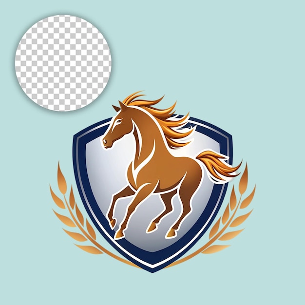 Mule head mascot vector illustration on transparent background