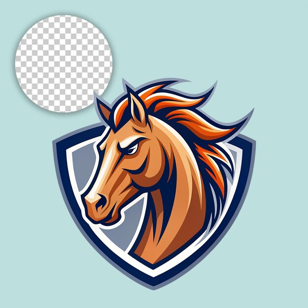 Mule head mascot vector illustration on transparent background