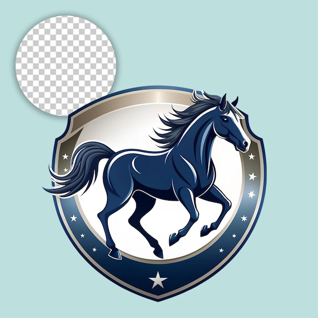 Mule head mascot vector illustration on transparent background