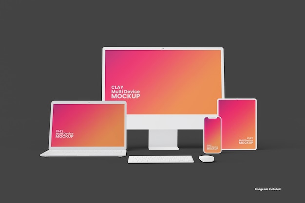 Multi Devices Responsive Website Mockup