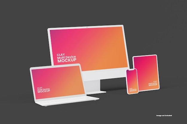 Multi Devices Responsive Website Mockup