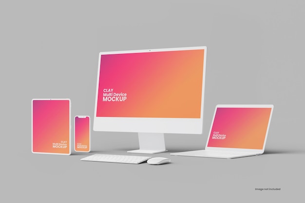 Multi Devices Responsive Website Mockup