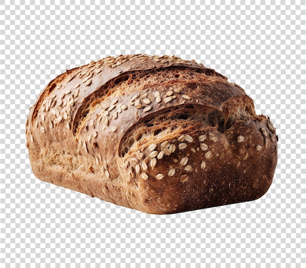 Multigrain bread on transparent background