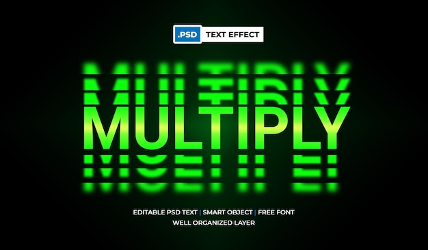 Multiply text effect