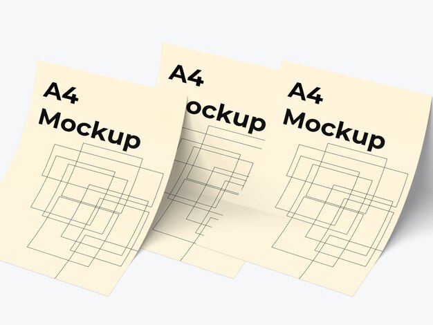 Multipurpose A4 Papers Mockup