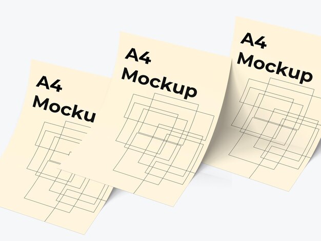 Multipurpose A4 Papers Mockup