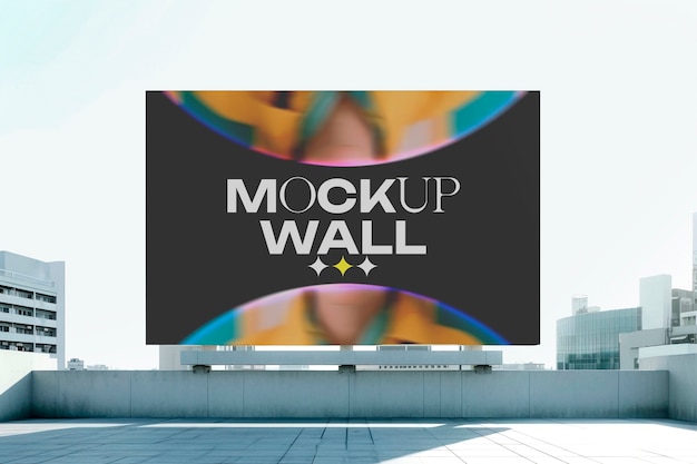 Mural wall mockup design