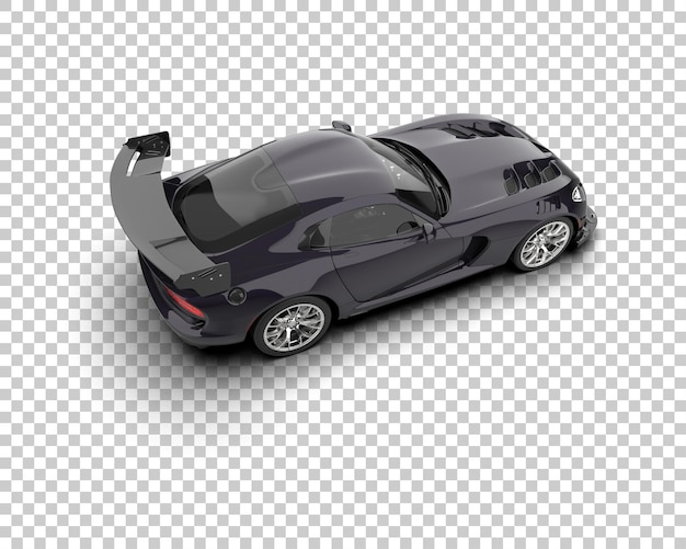 Muscle car isolated on background 3d rendering illustration