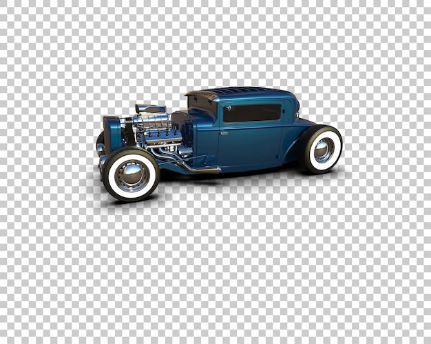 Muscle car isolated on background 3d rendering illustration