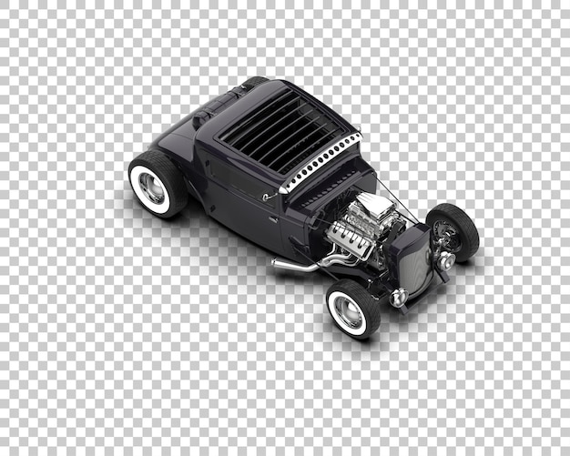 Muscle car isolated on background 3d rendering illustration