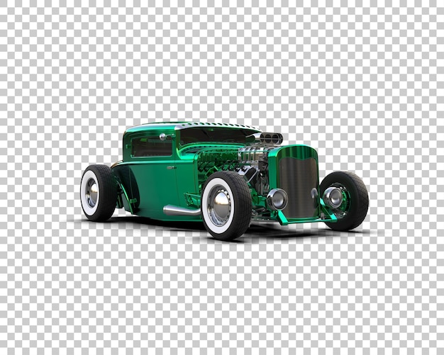 PSD muscle car isolated on background 3d rendering illustration