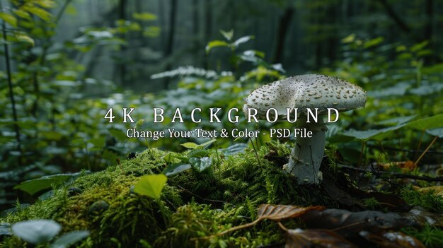 PSD mushroom in a forest