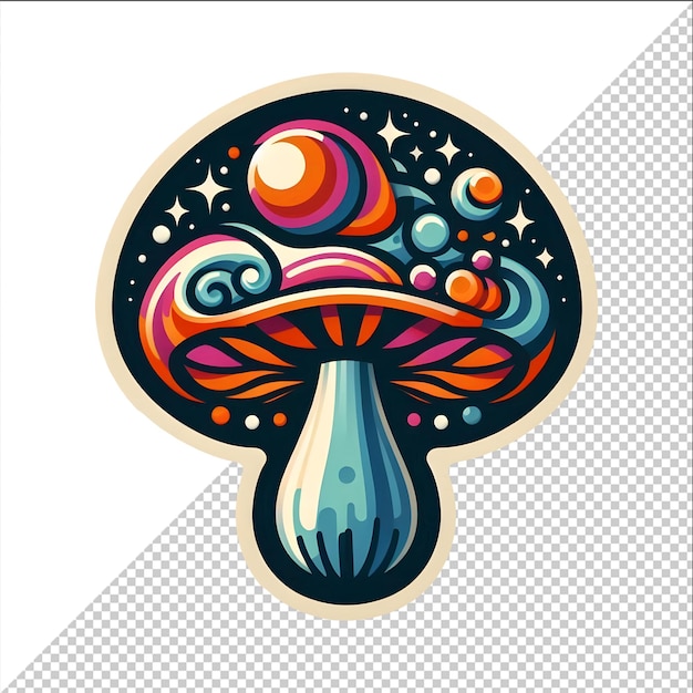 PSD mushroom sticker