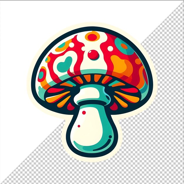 PSD mushroom sticker