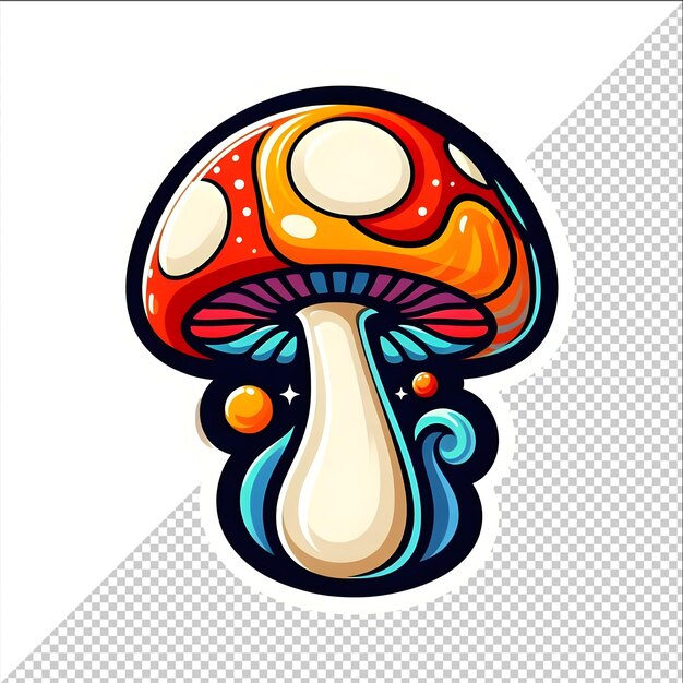 PSD mushroom sticker