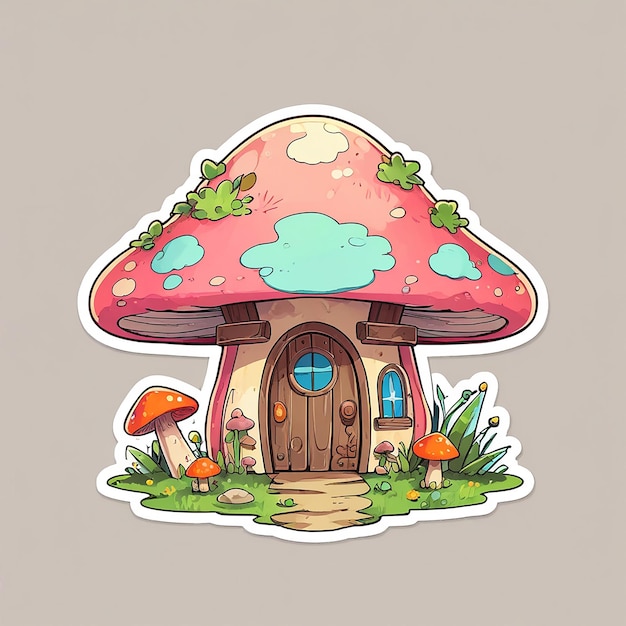 PSD a mushroom with a mushroom on it and a mushroom on the top