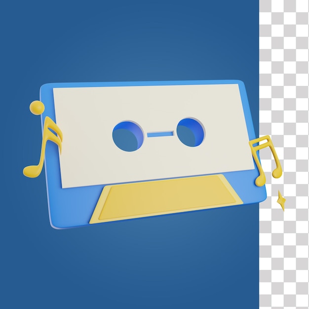 Music Cassette 3D Icon