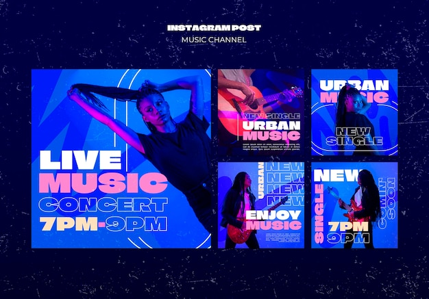 Music channel template design