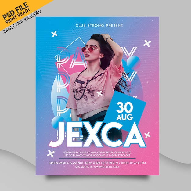 Music event flyer template