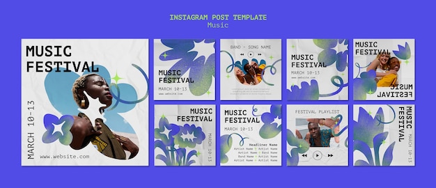 PSD music event  instagram posts