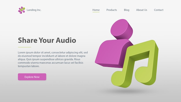 Music Landing Page