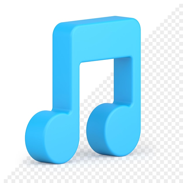 Music note 3d icon