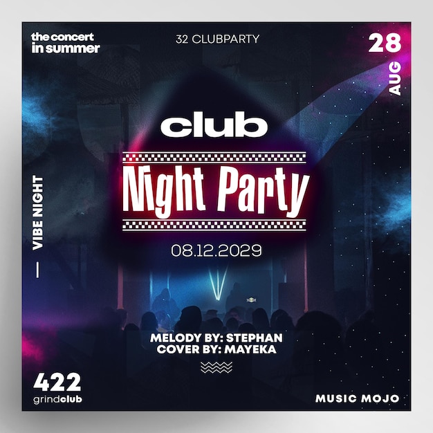 Music Party Event Flyer Instagram Template