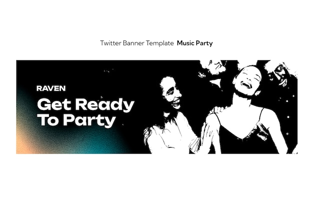 PSD music party template design