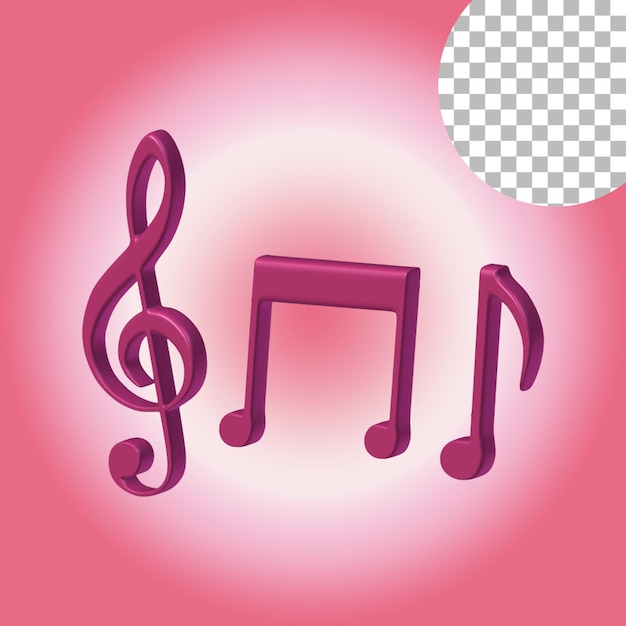 Musics symbol party element