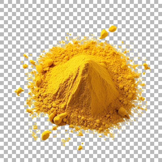 PSD mustard powder on transparent background