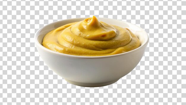 Mustard sauce isolated on Transparent background