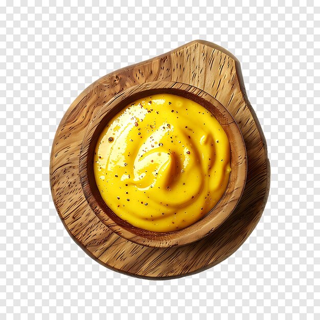 PSD mustard sauce isolated on a transparent background