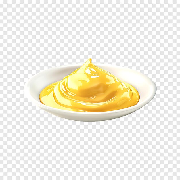 PSD mustard sauce isolated on a transparent background