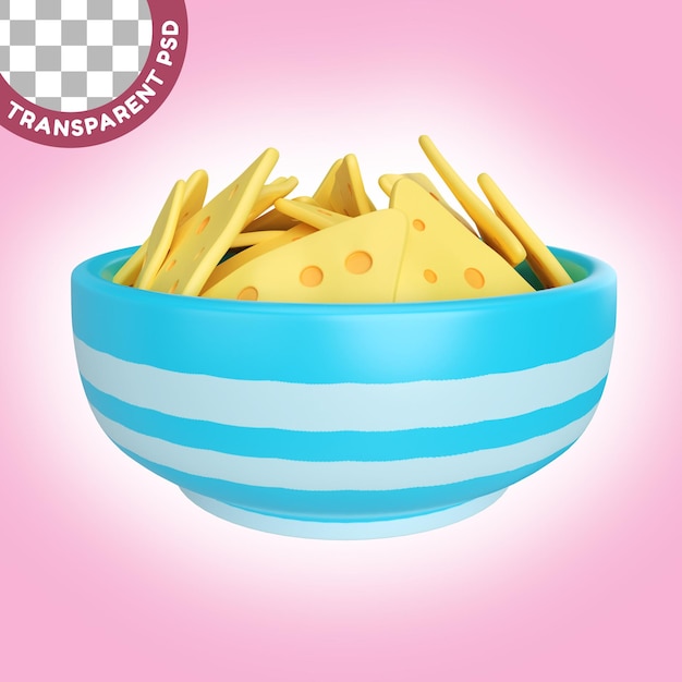 Nachos 3D Illustration Icon