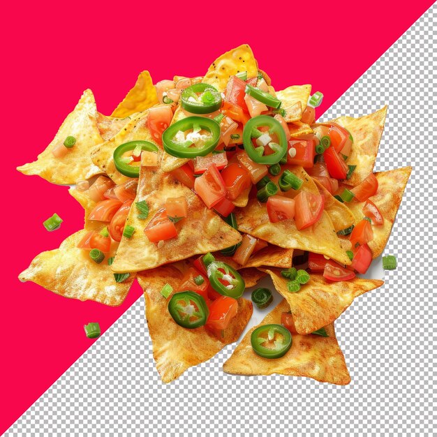 PSD nachos 3d isolated render transparent background png psd