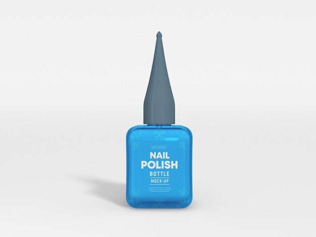 Nail Polish Bottle Packaging Mockup