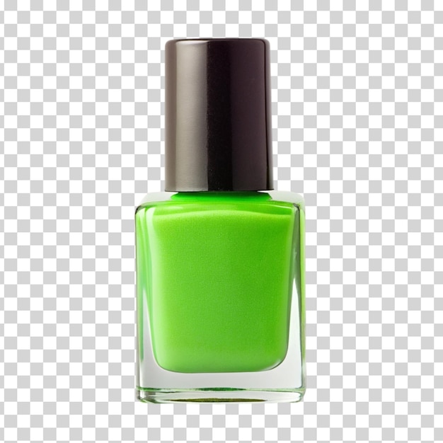 Nail polish green isolated on Transparent background