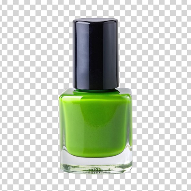 Nail polish green isolated on Transparent background