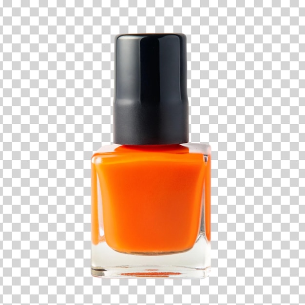 Nail polish orange isolated on Transparent background