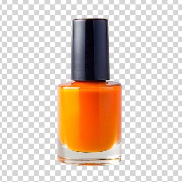 Nail polish orange isolated on Transparent background