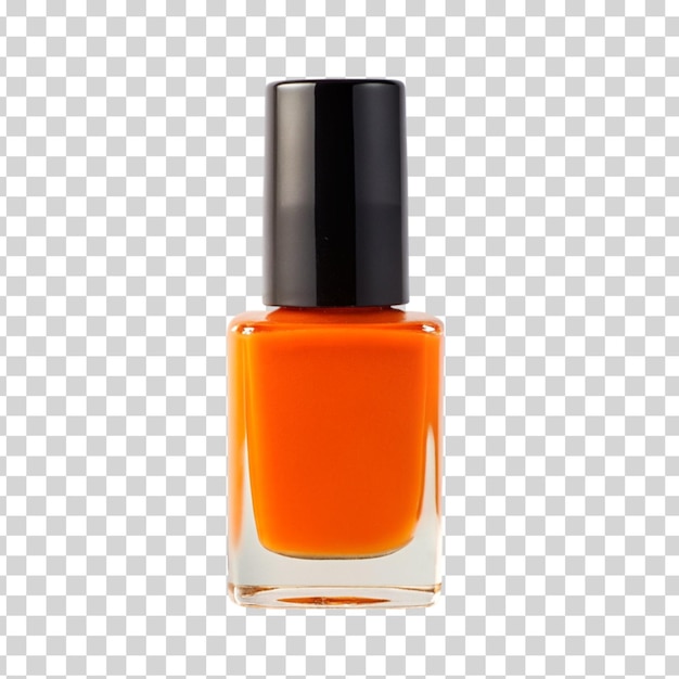 Nail polish orange isolated on Transparent background