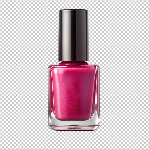 a nail polish on transperent back ground