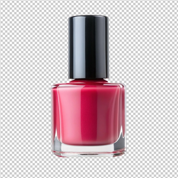 a nail polish on transperent back ground