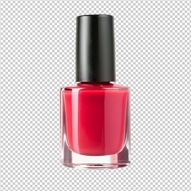 a nail polish on transperent back ground