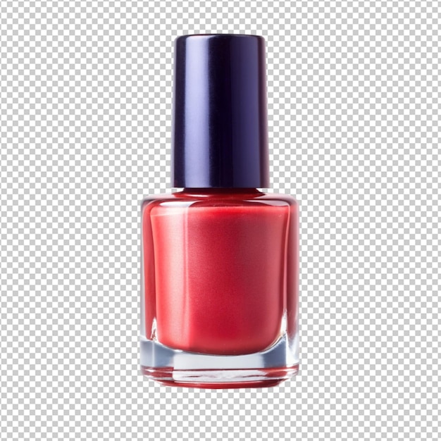 a nail polish on transperent back ground