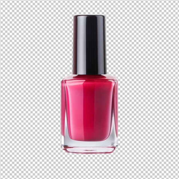 a nail polish on transperent back ground